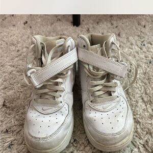 Nike Kids White High-Top Sneakers